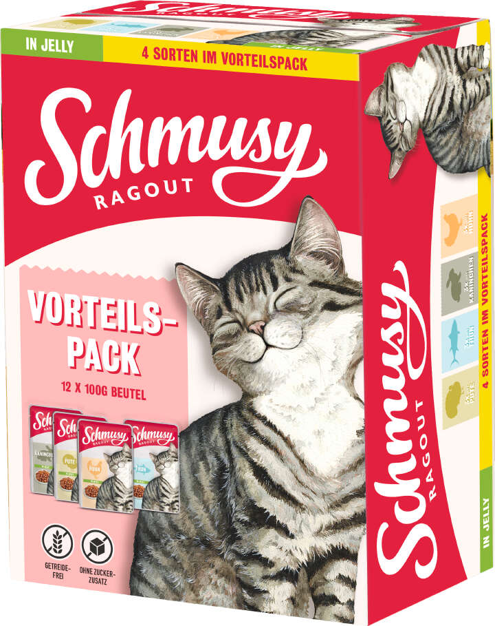 SCHMUSY Katzen-Nassfutter Ragout in Jelly